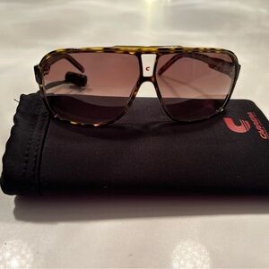 Carrera Tortoise Frame Sunglasses with Brown Lenses